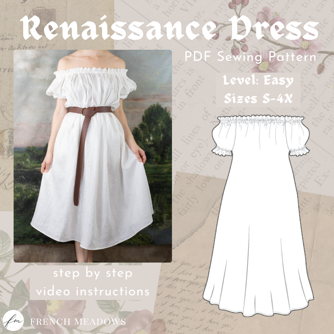 Renaissance Chemise Sewing Pattern French Meadows Renaissance Chemise Sewing Pattern French Meadows