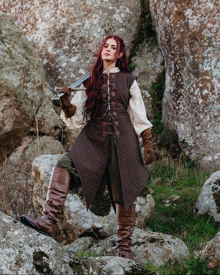 Quilted Gambeson | Women's Padded Armor for Cosplay and LARP