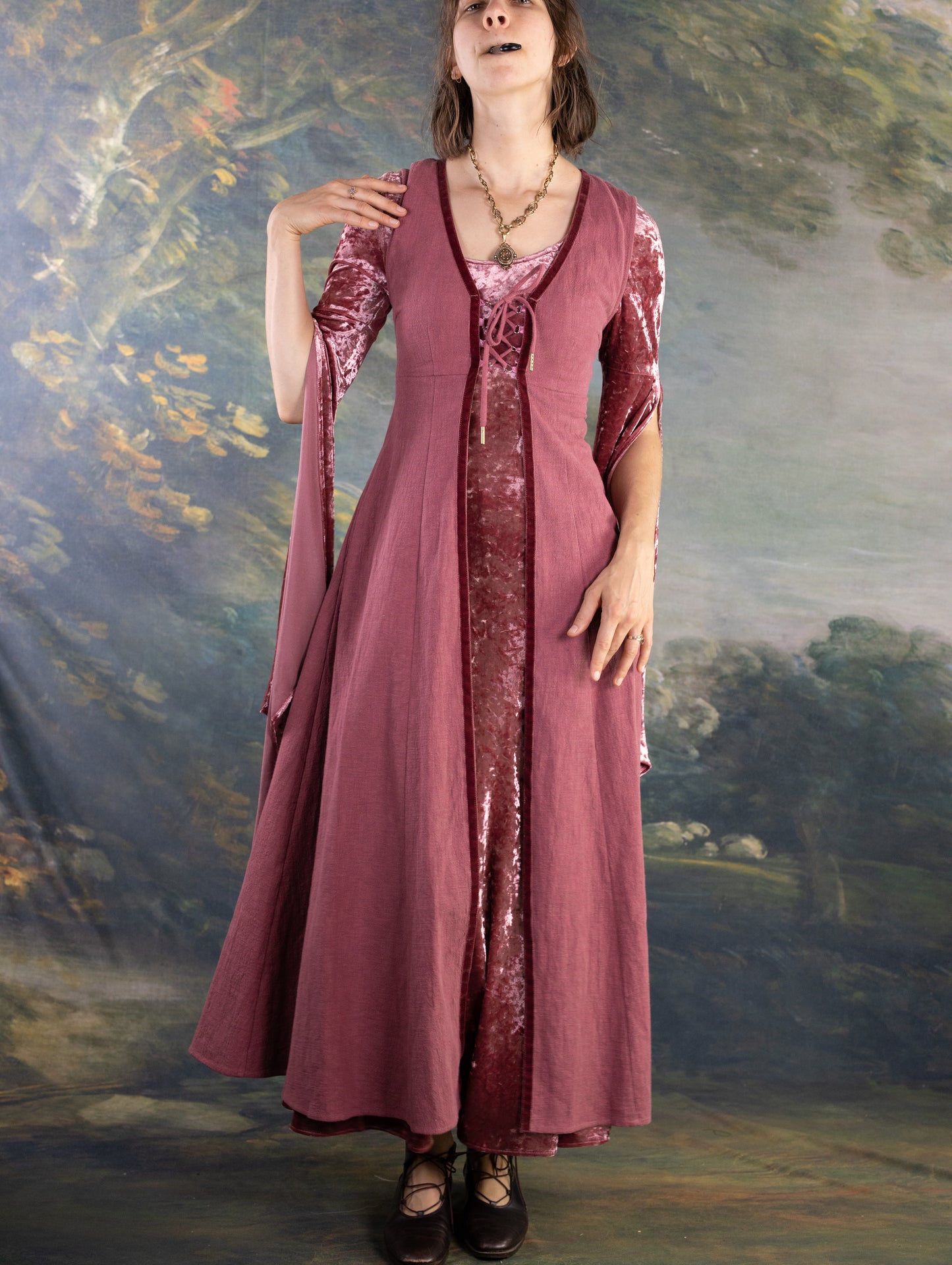 Stained Blackberry Kirtle Dress