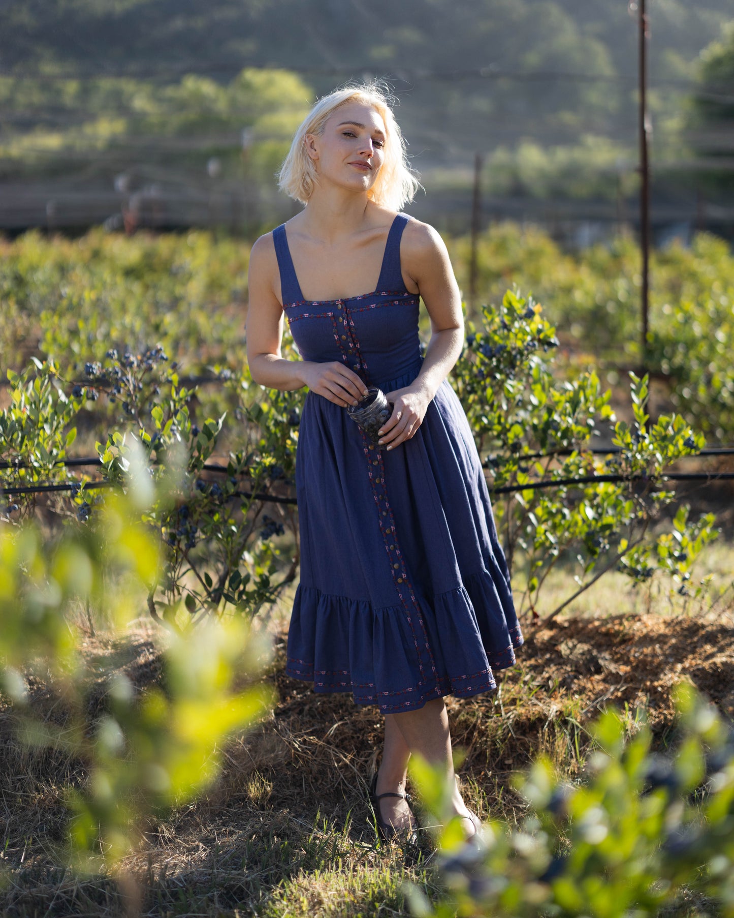 Blueberry Dirndl Dress