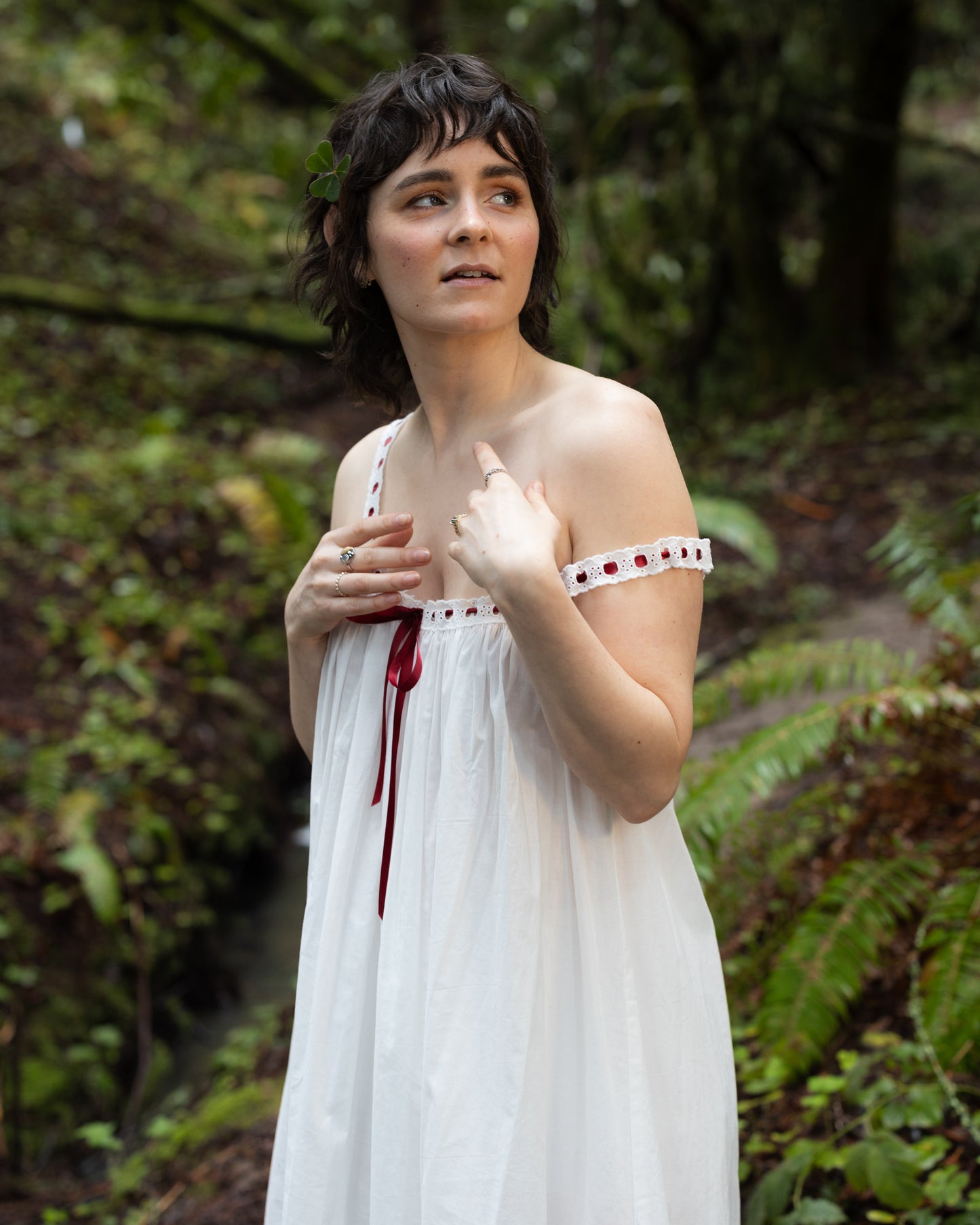 Lacey Ribbon Chemise