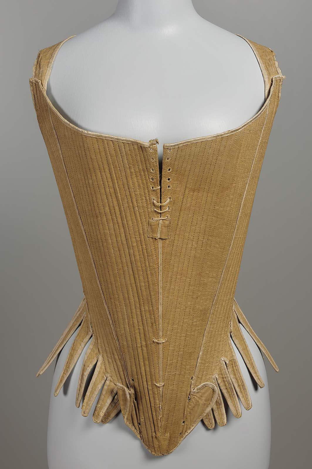 extant sample of 18th century corset