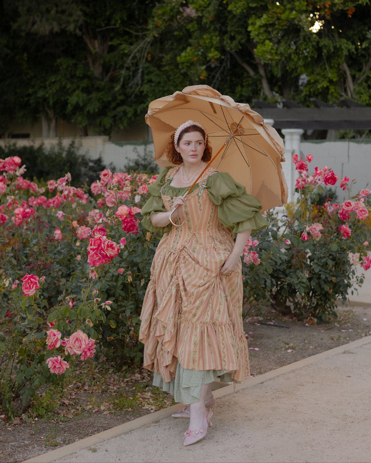 Rococo Pink Ruffle Skirt