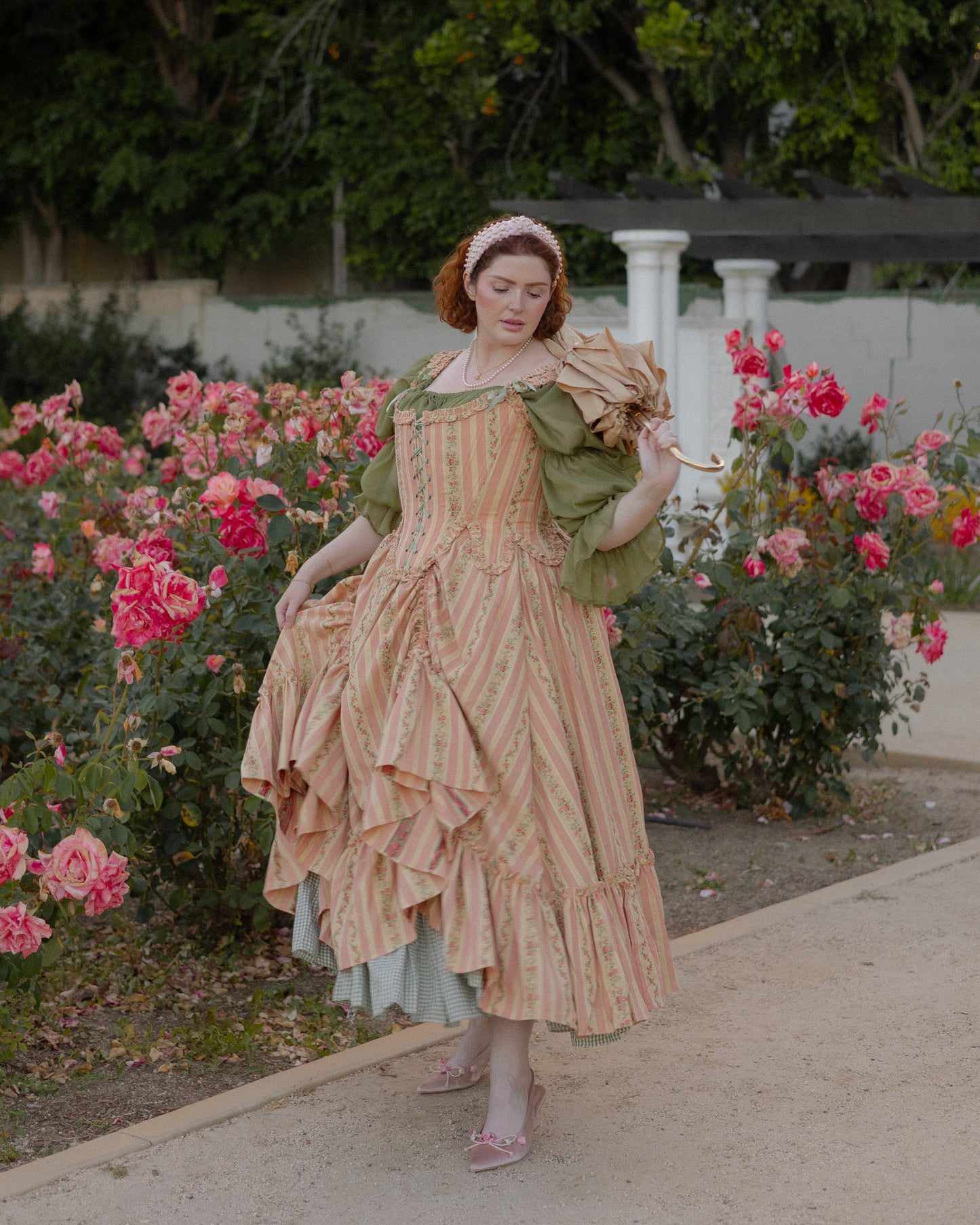 Rococo Pink Ruffle Skirt