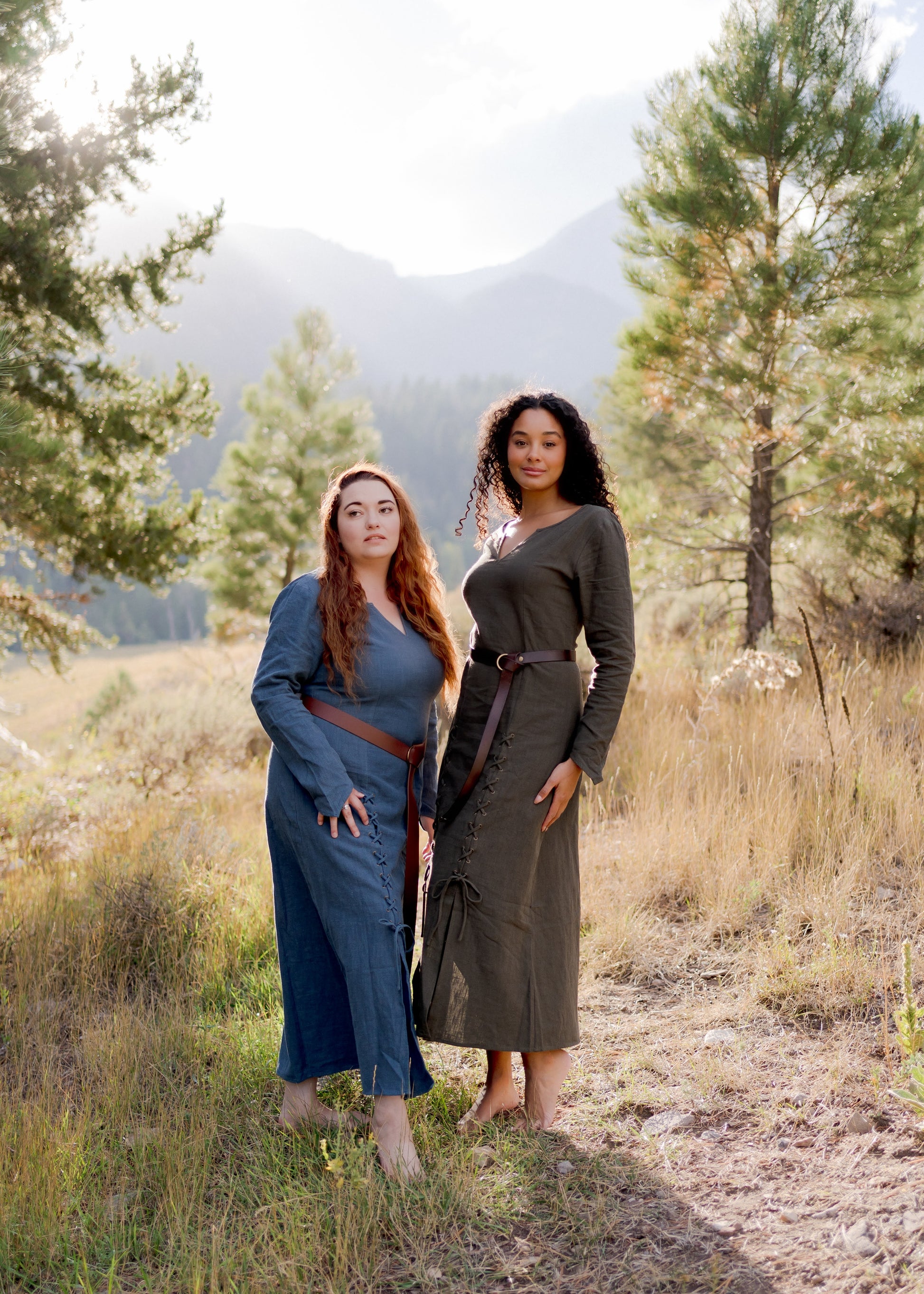 Olive Green Viking Dress | Made from Natural Fibers French Meadows Olive Green Viking Dress | Made from Natural Fibers French Meadows