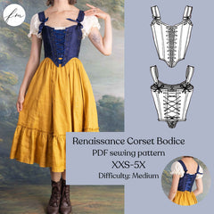 Renaissance Corset Sewing Pattern
