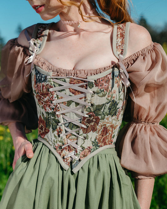 Floral Tapestry Corset
