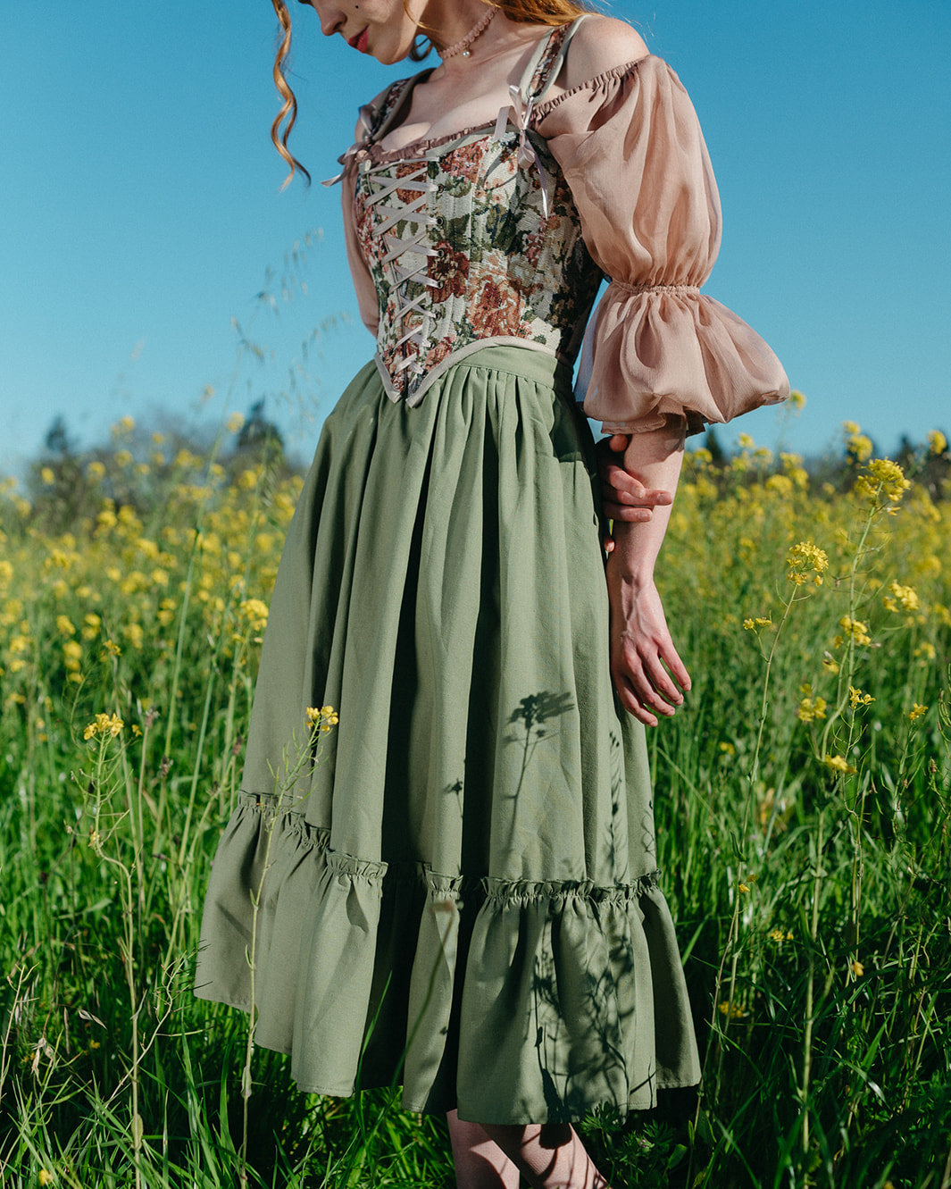 Floral Tapestry Corset