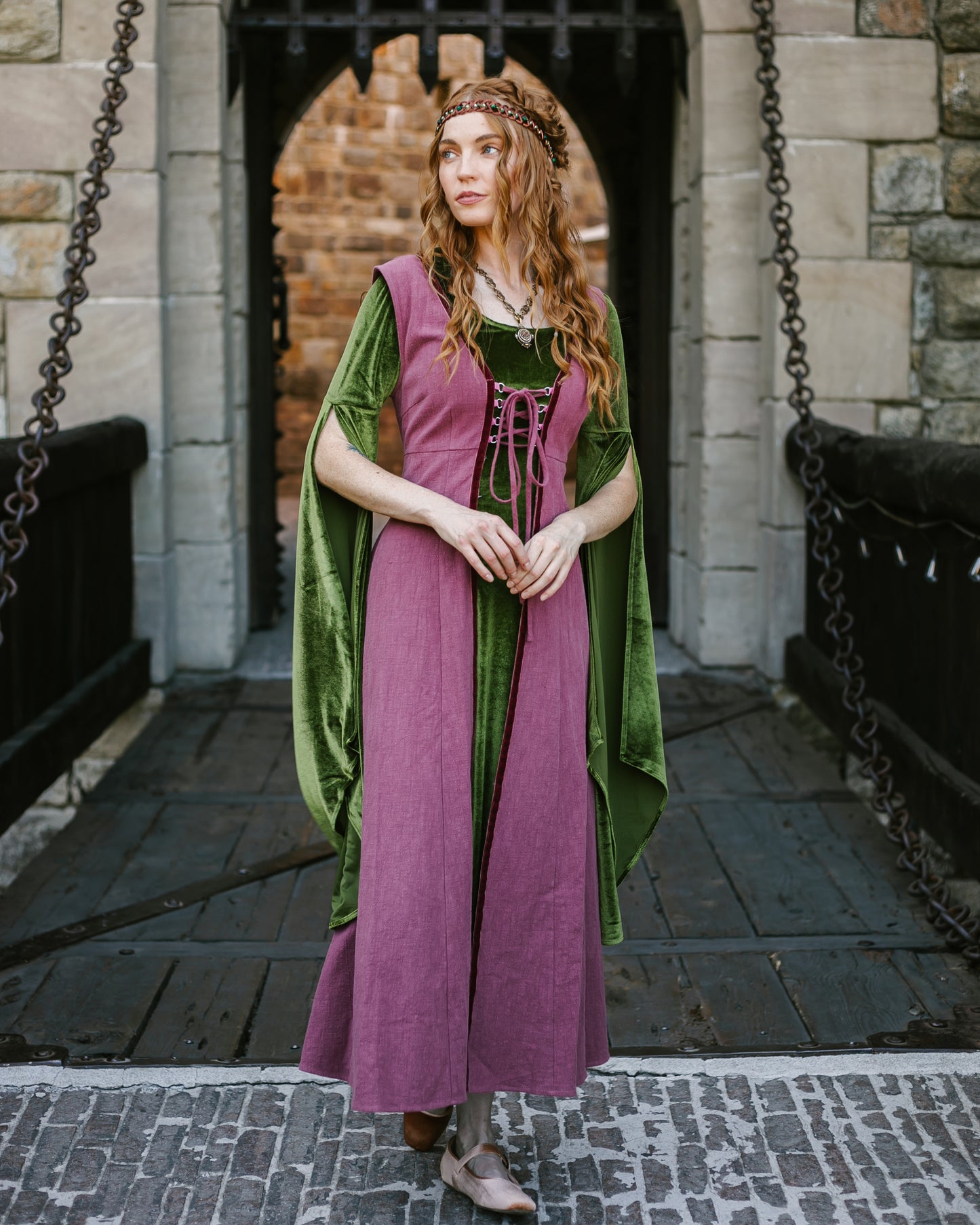 Stained Blackberry Kirtle Dress – French Meadows Stained Blackberry Kirtle Dress – French Meadows