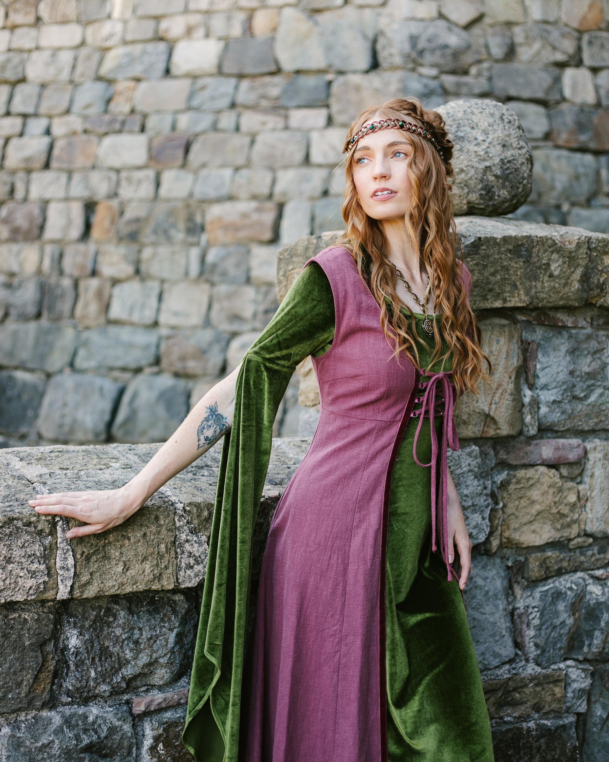 Stained Blackberry Kirtle Dress – French Meadows Stained Blackberry Kirtle Dress – French Meadows