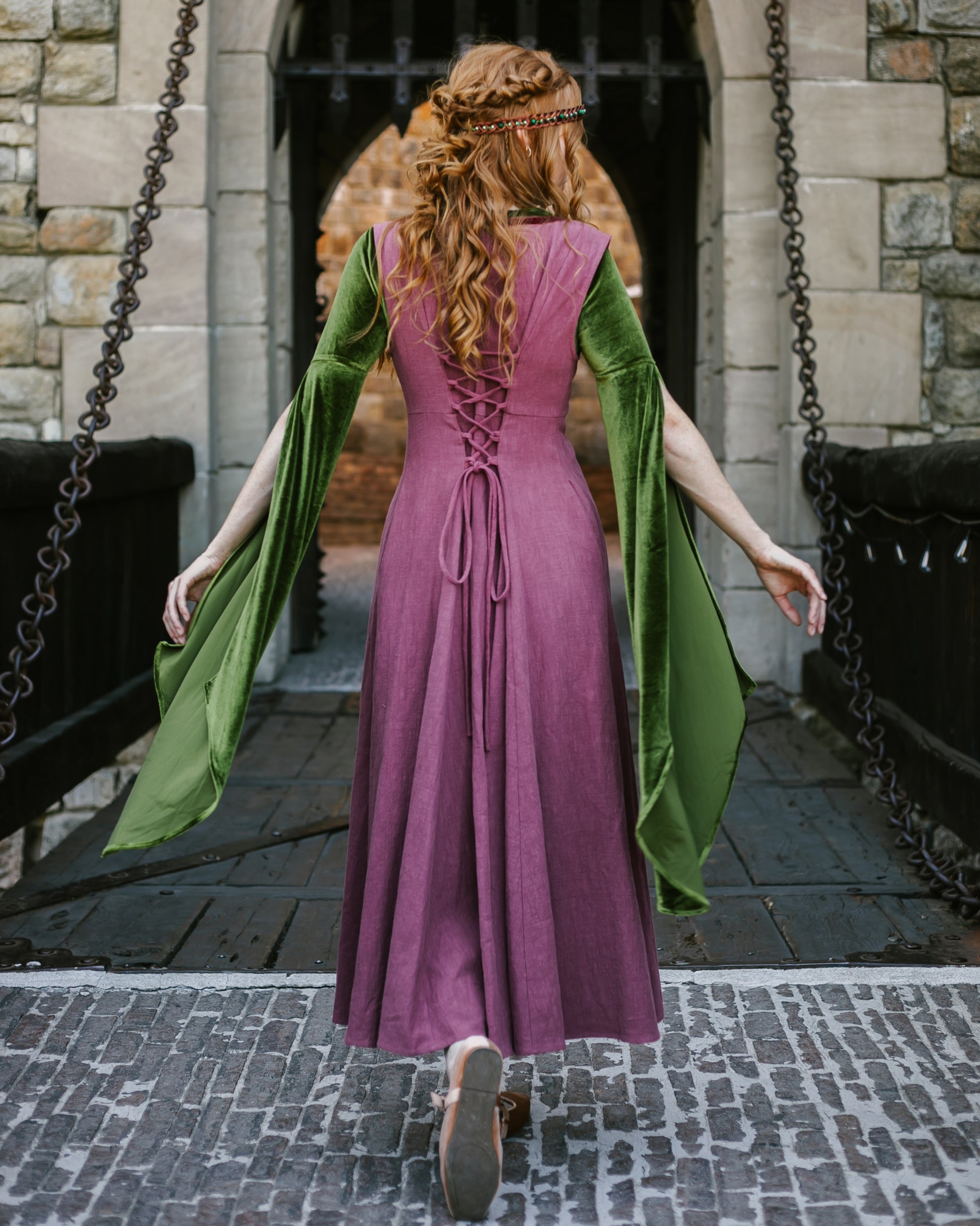 Stained Blackberry Kirtle Dress French Meadows Stained Blackberry Kirtle Dress French Meadows