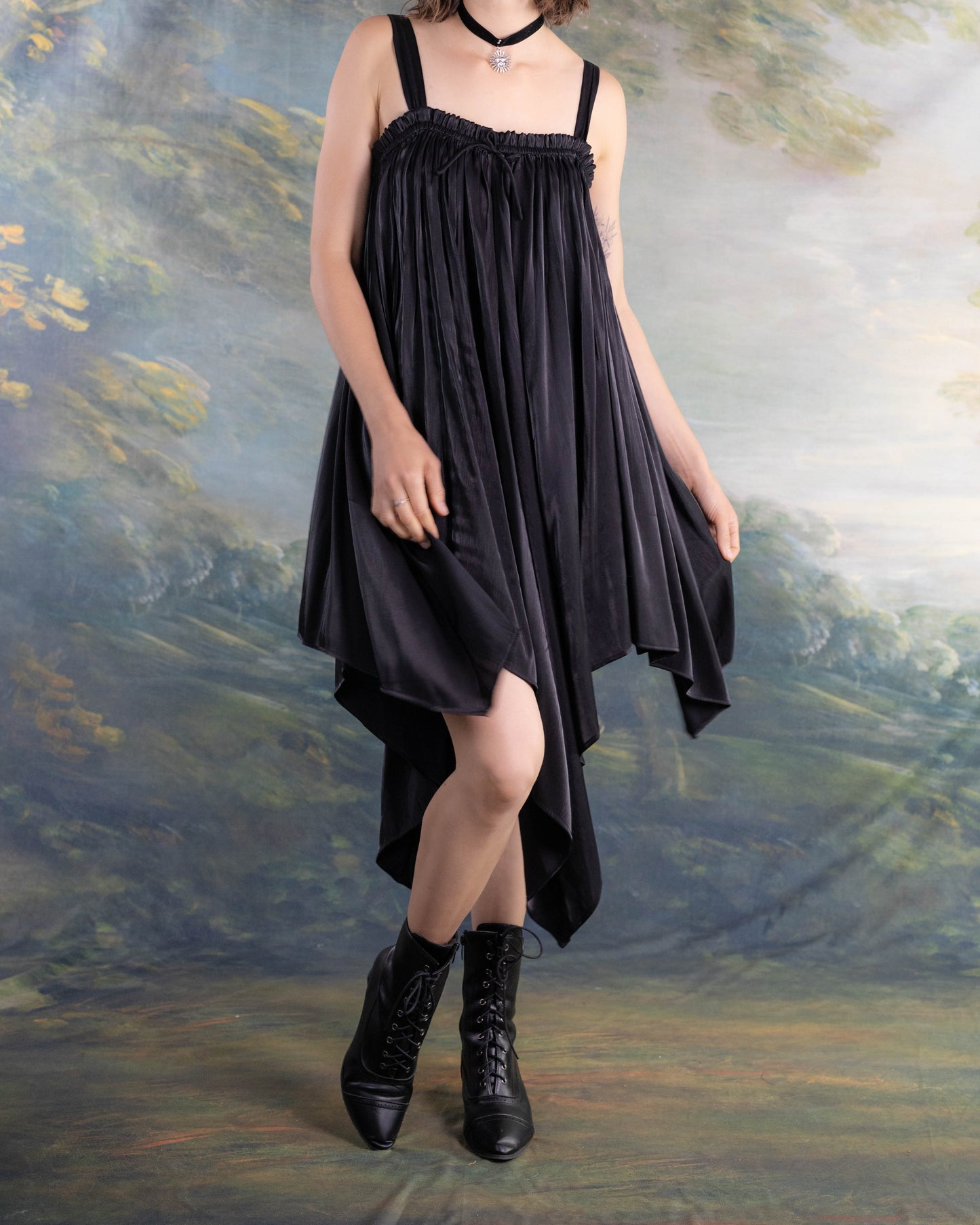 Black Flutter Fairy Dress M