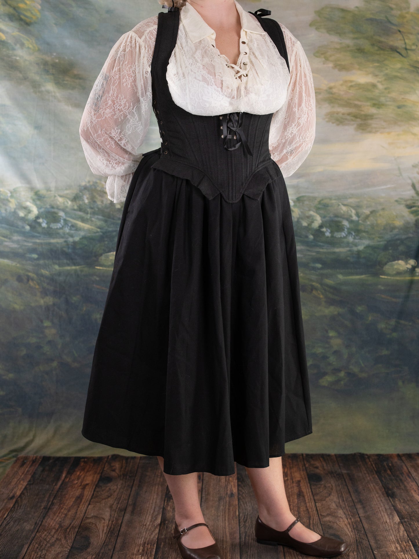 Black Ramie Agnes Stays