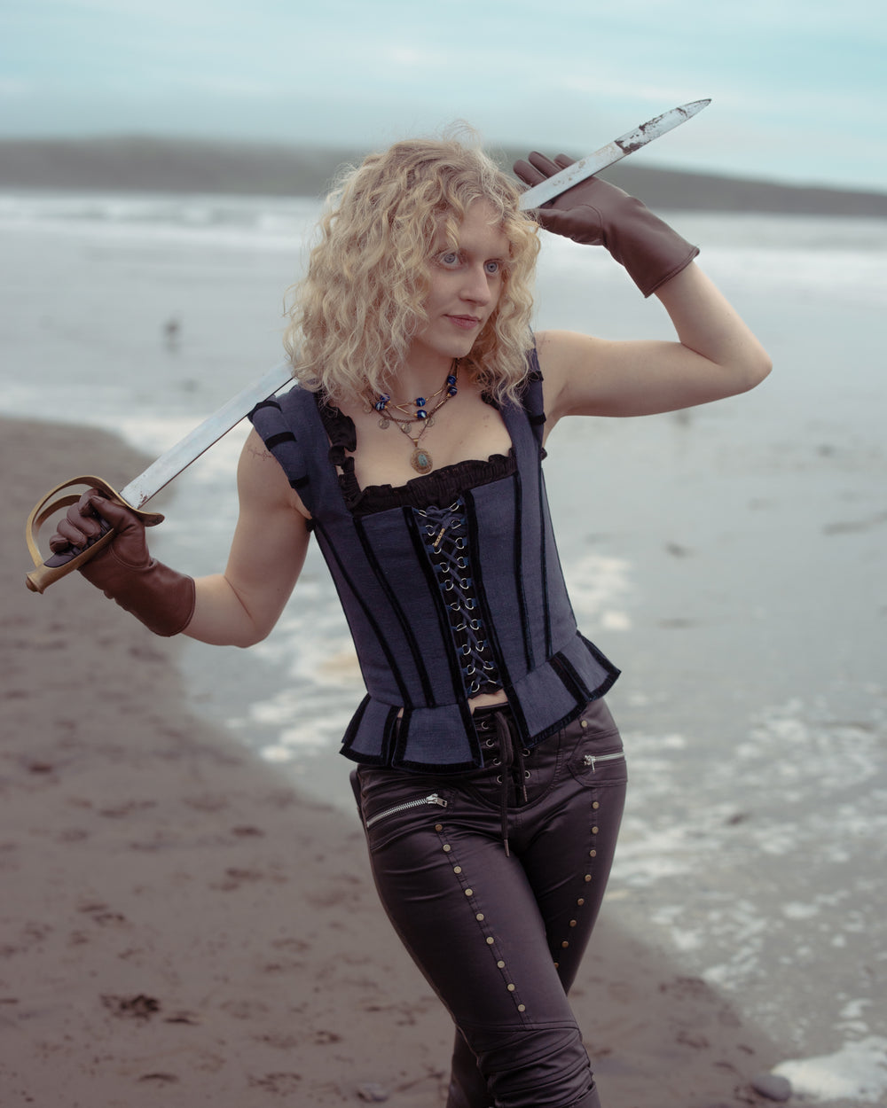 Navy Tavern Bodice