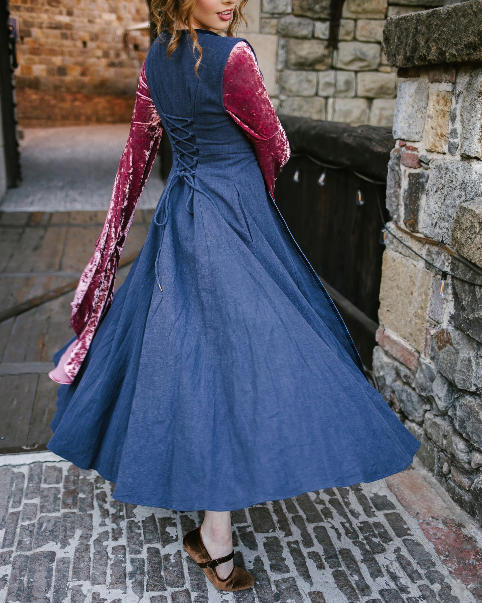 Navy Blue Kirtle Dress French Meadows Navy Blue Kirtle Dress French Meadows