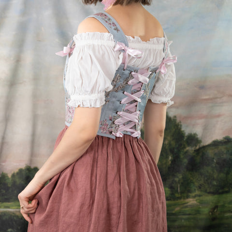 Blue and Pink Rococo Renaissance Bodice