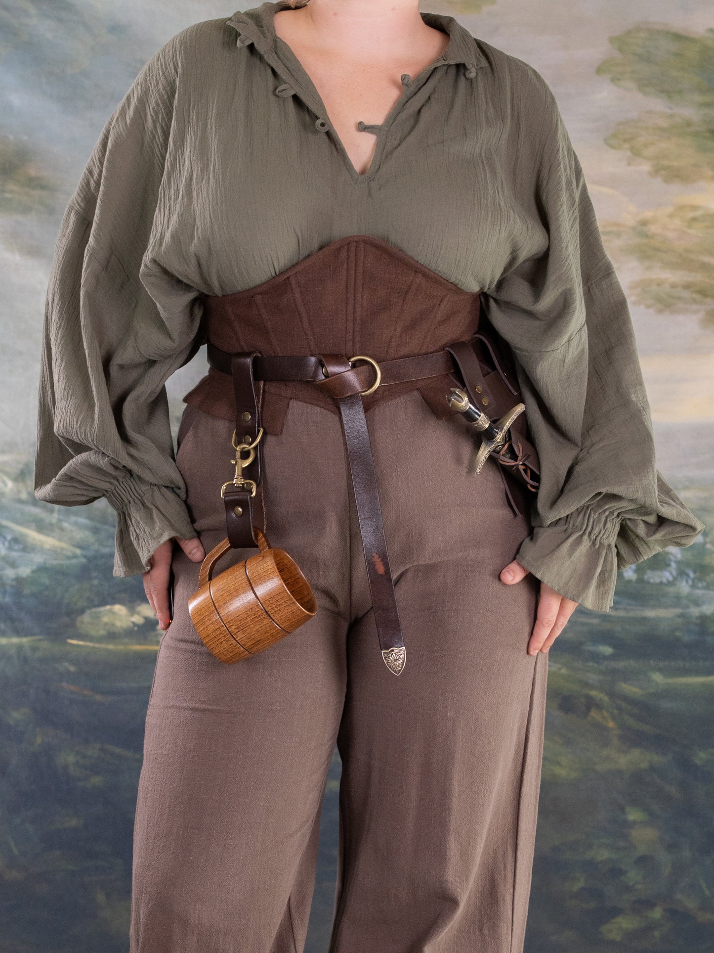 Brown Duelist Corset Belt