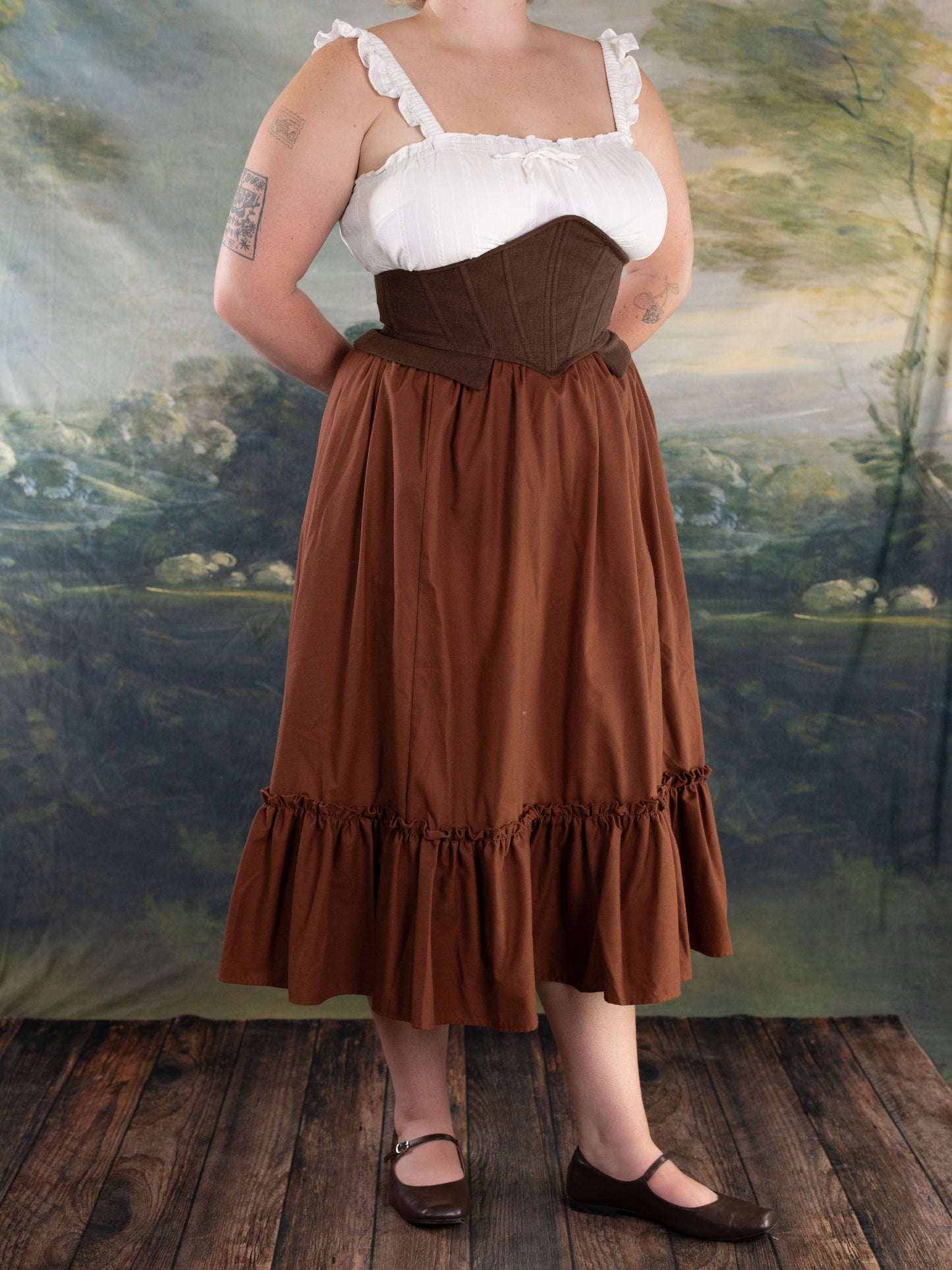 Brown Duelist Corset Belt