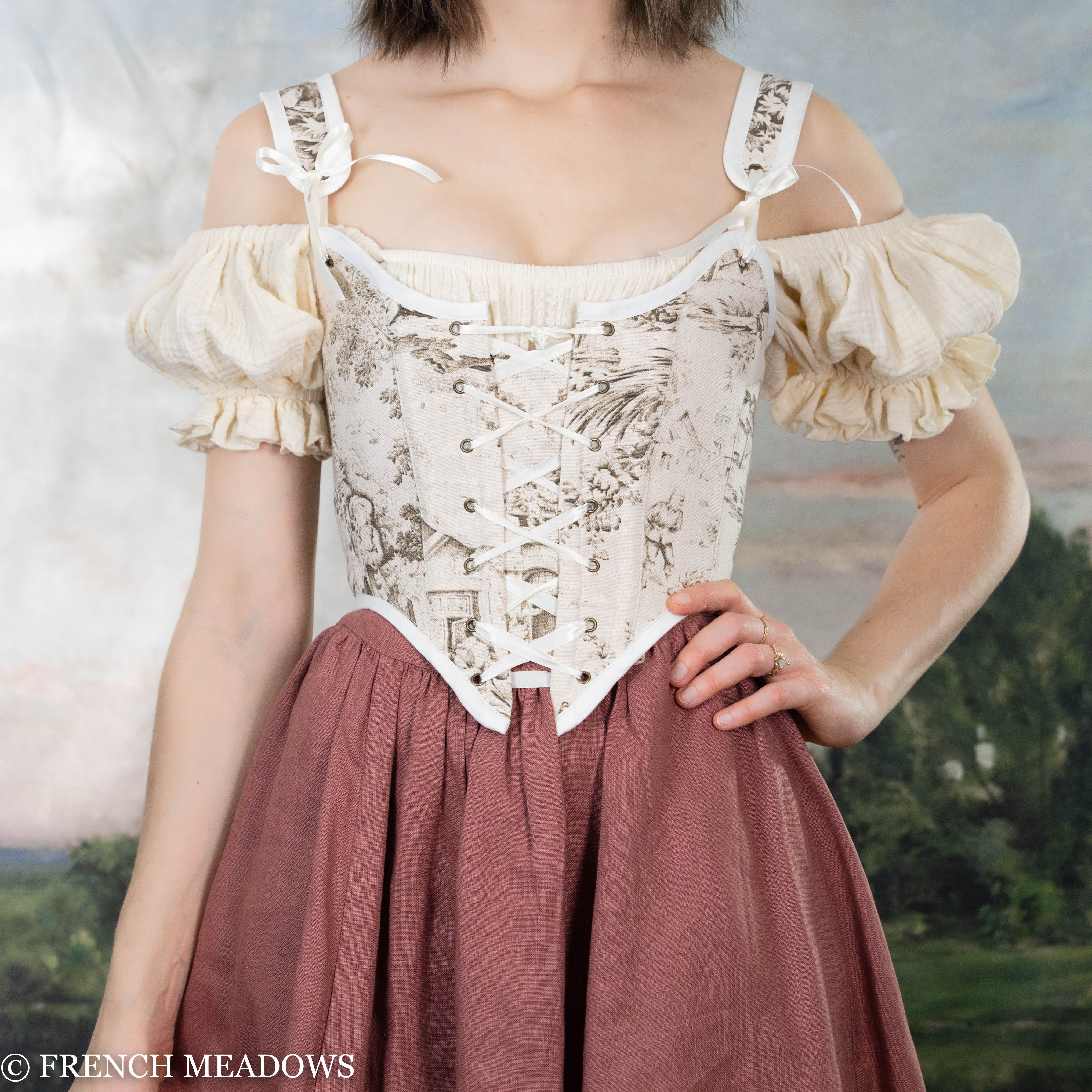 Toile De Jouy Corset store Top