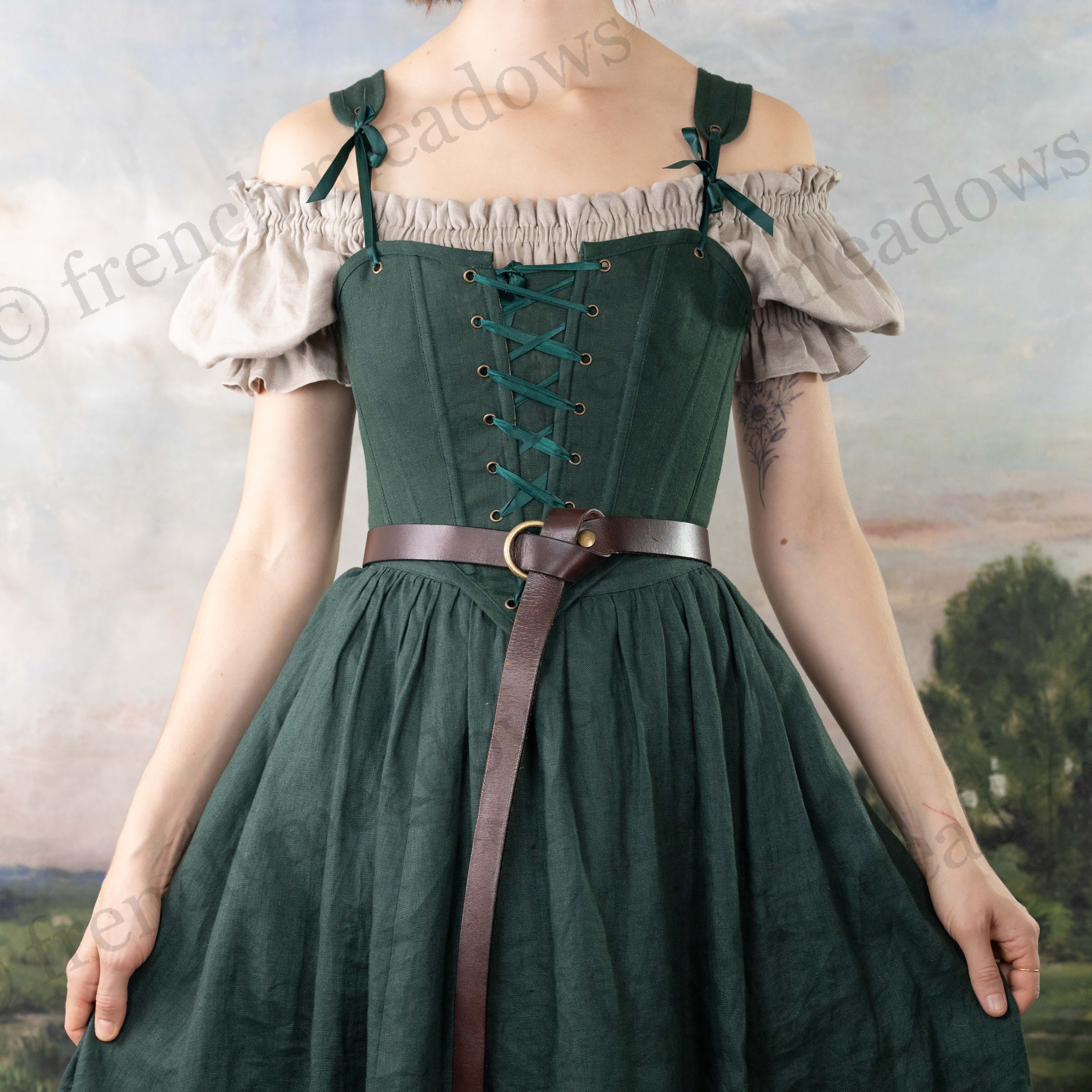 Renaissance under-bust Bodice / Corset 2024 - Size XL