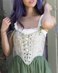 Light Green Jacquard Corset
