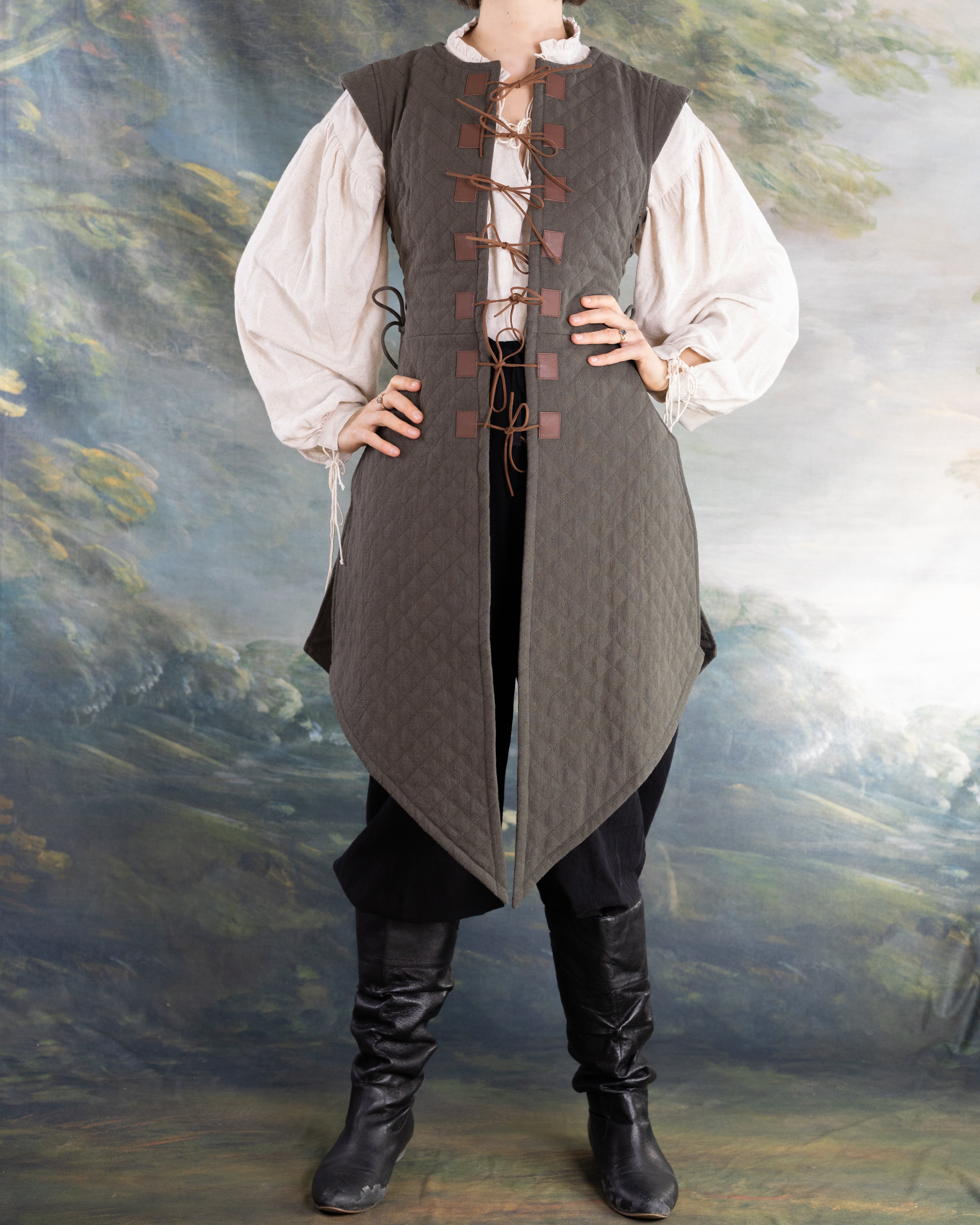 Quilted Gambeson | Women's Padded Armor for Cosplay and LARP
