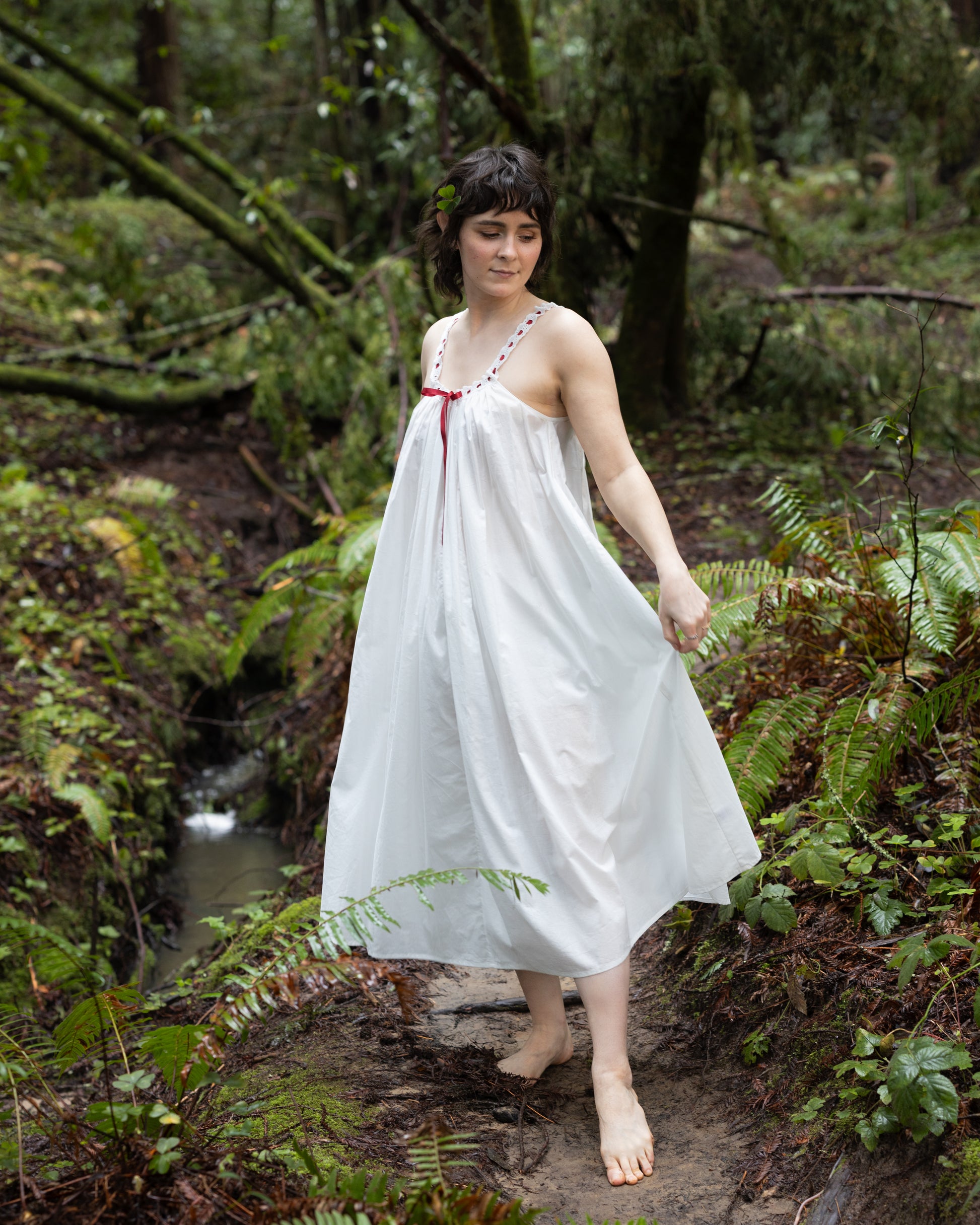 lace chemise dress Vintage Edwardian Layered Chemise Slip Dress Afterlife Boutique