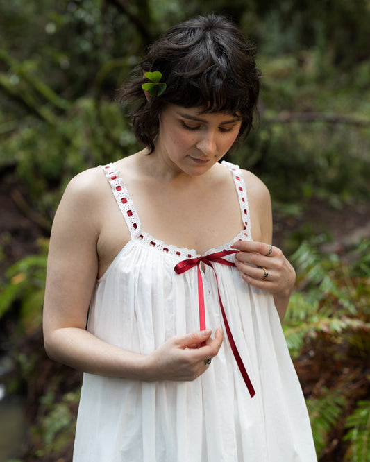 Lacey Ribbon Chemise