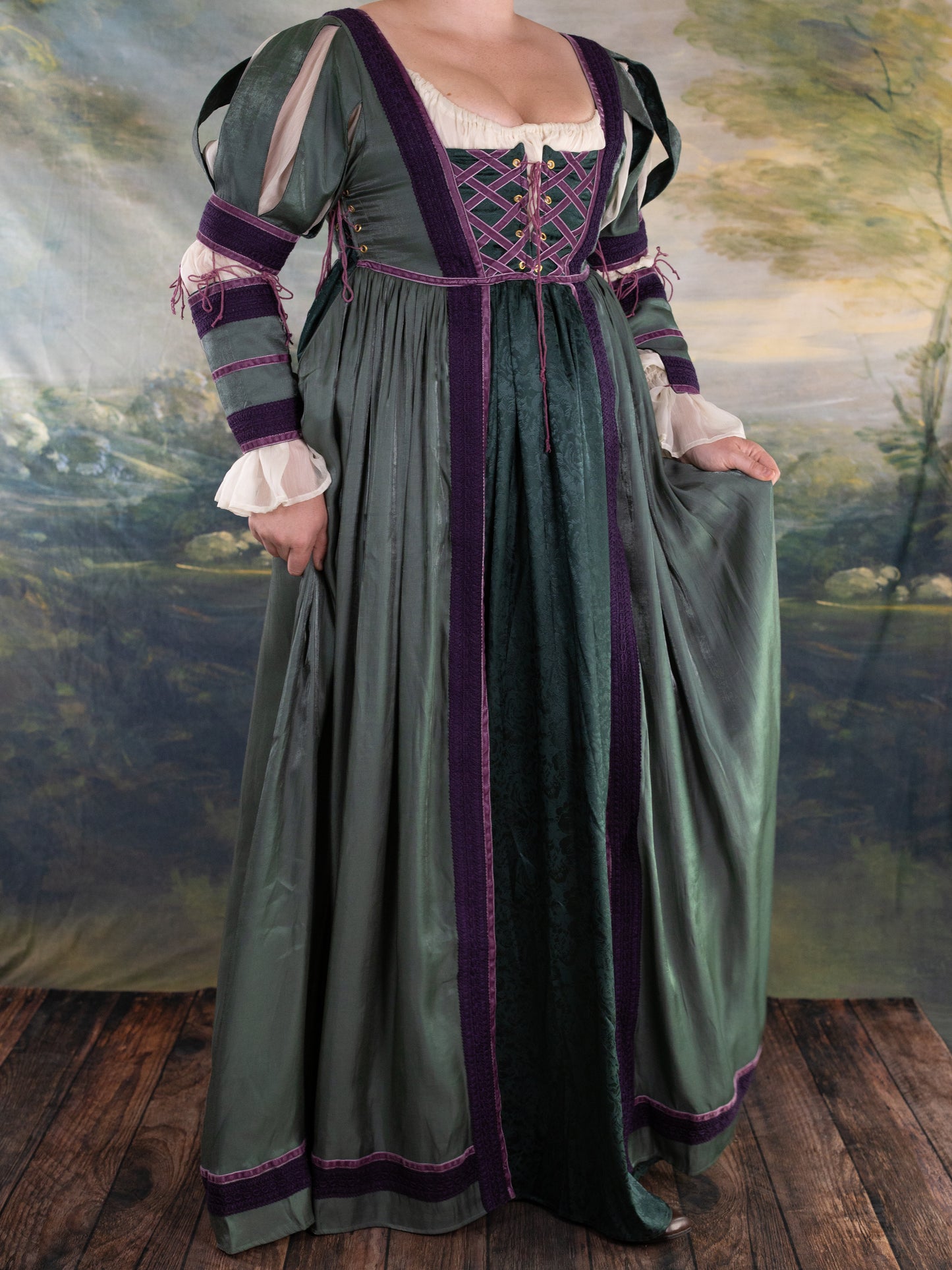 Lagoon Green Lucrezia Gown