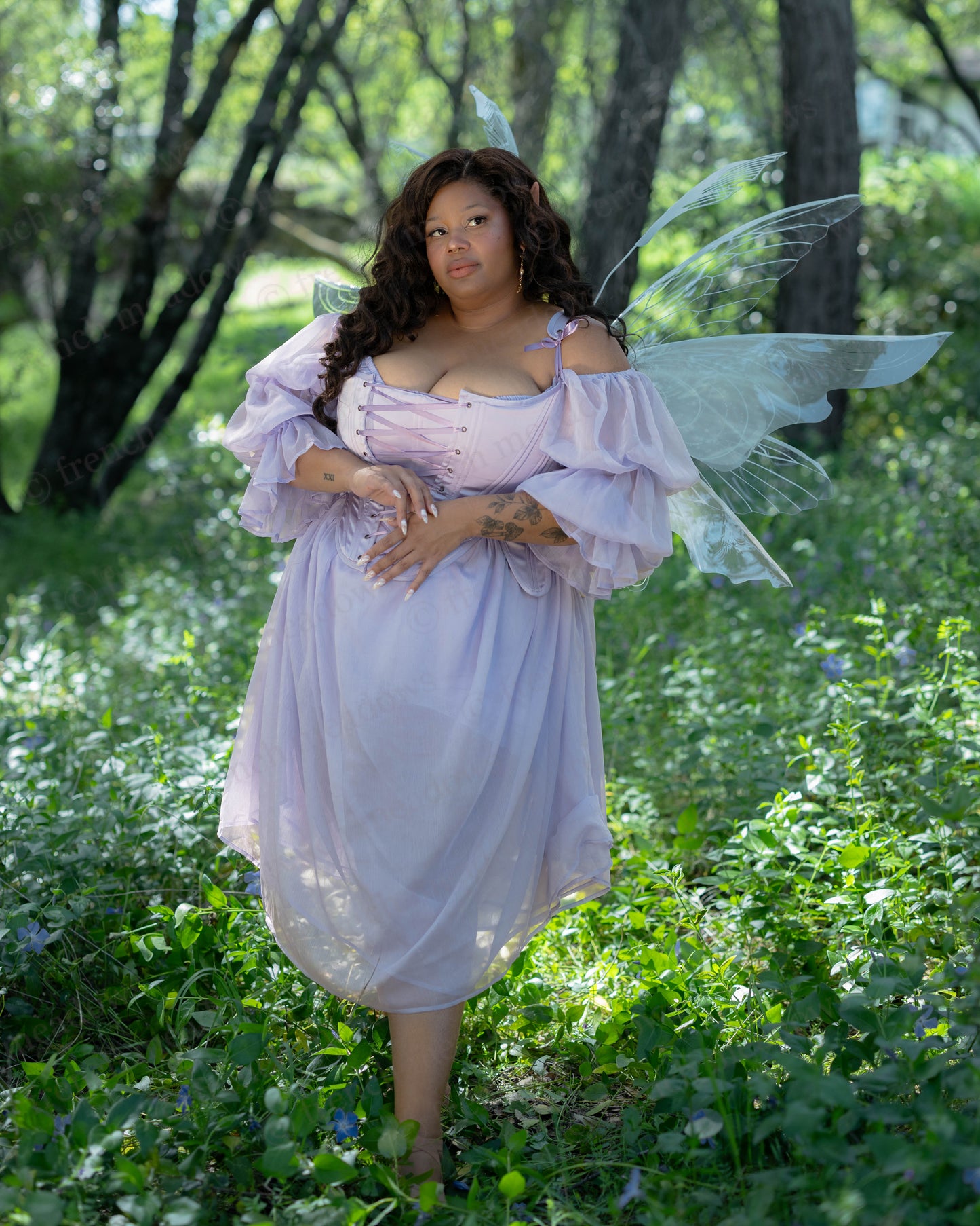 Lilac Chiffon Chemise