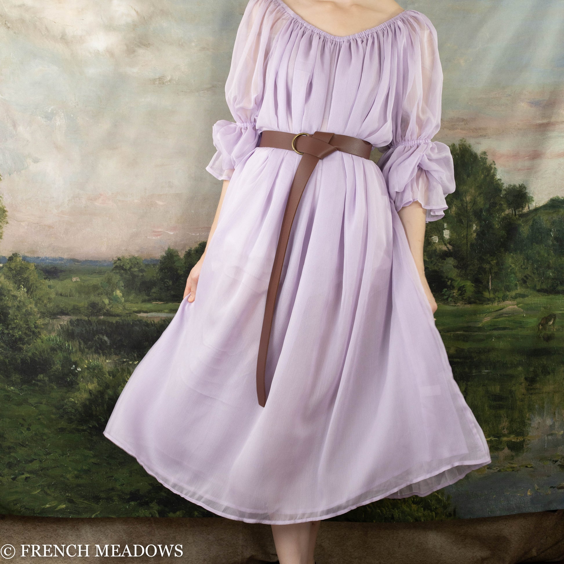 Lilac Chiffon Chemise M Lilac Chiffon Chemise M