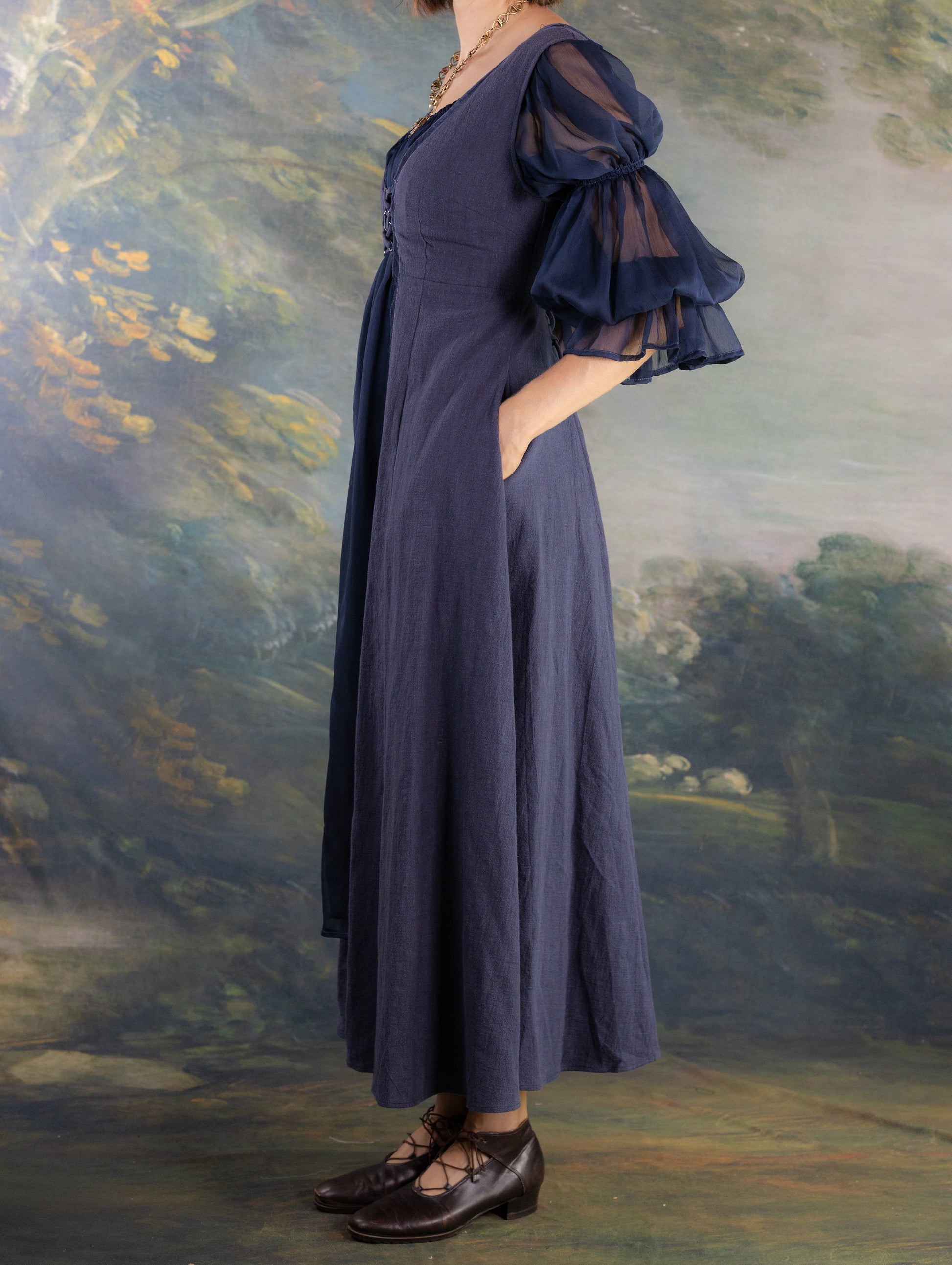 Navy Blue Kirtle Dress 4XL