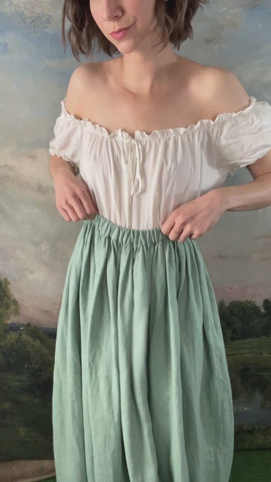 Handmade Blue Floral Garden Corset