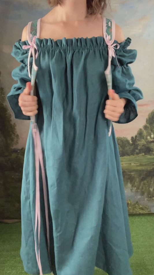 Handmade Teal Unicorn Corset