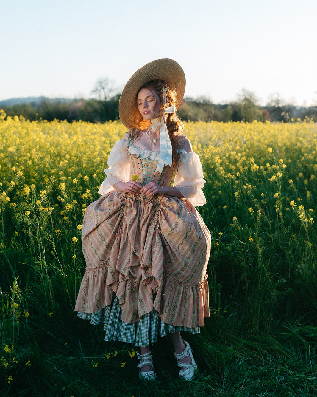 Rococo Pink Ruffle Skirt