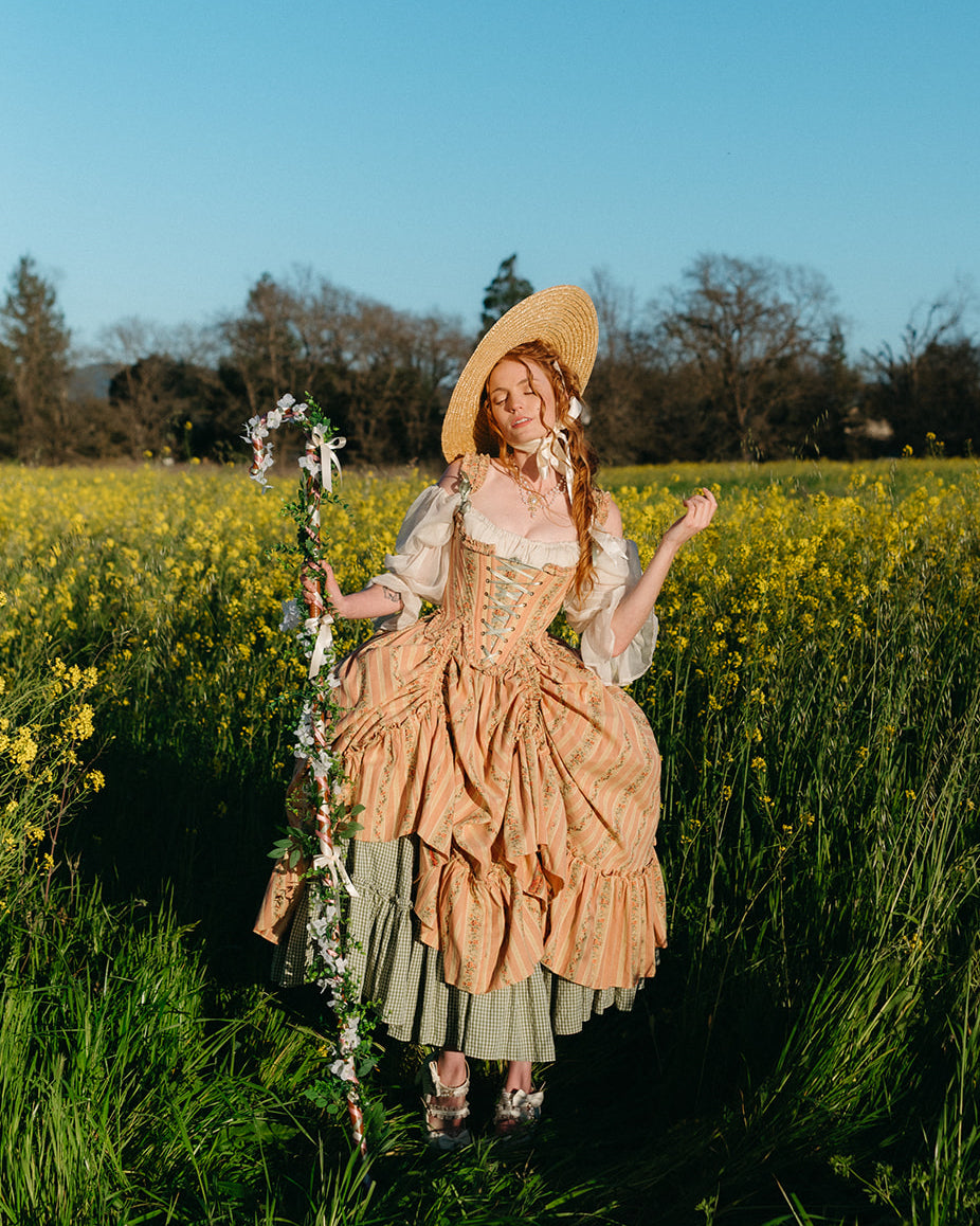 Rococo Pink Ruffle Skirt