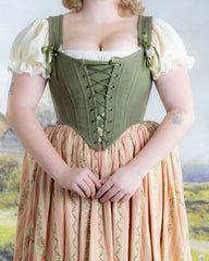 Sage Cotton Corset