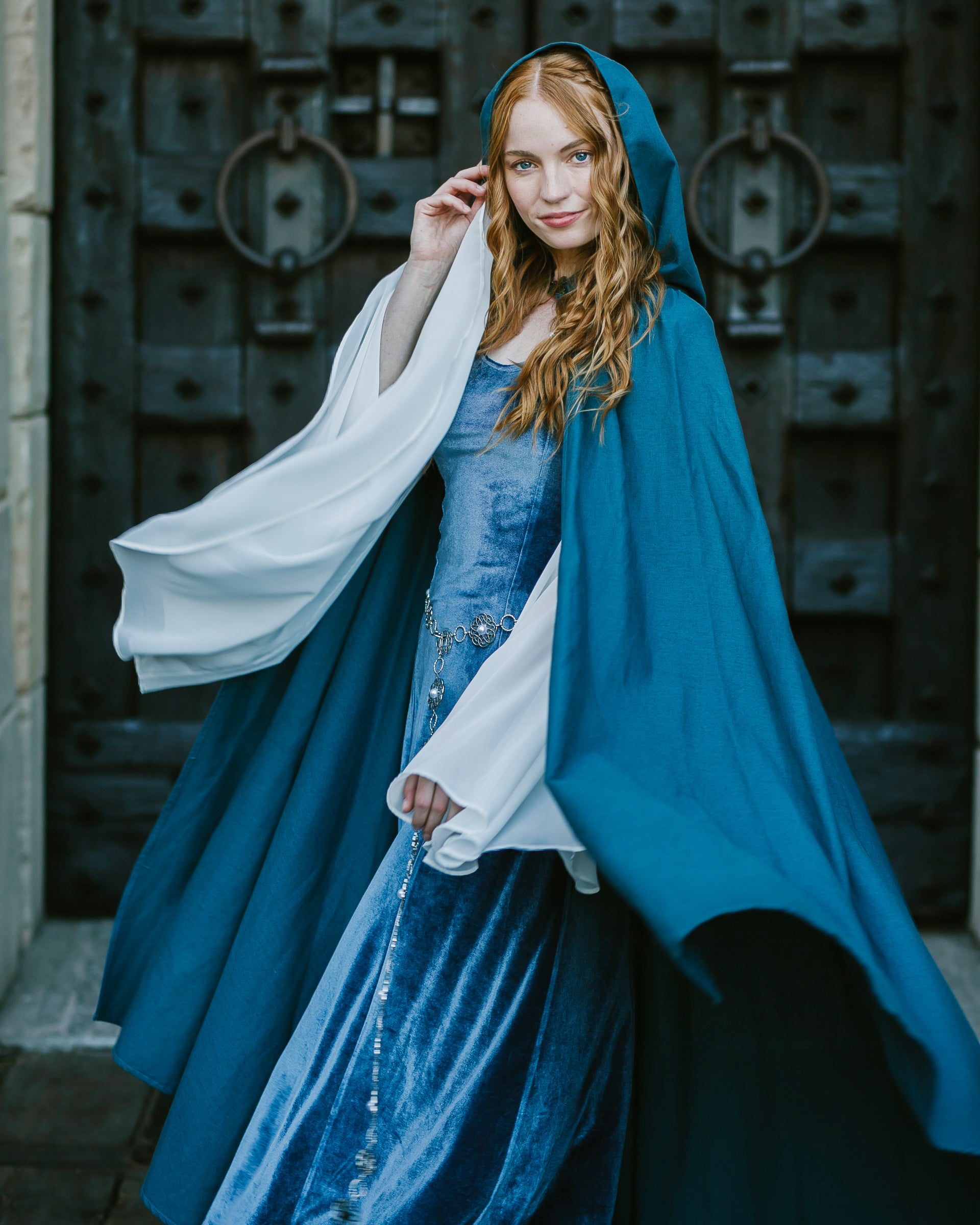 Linen Renaissance Cloak Brown