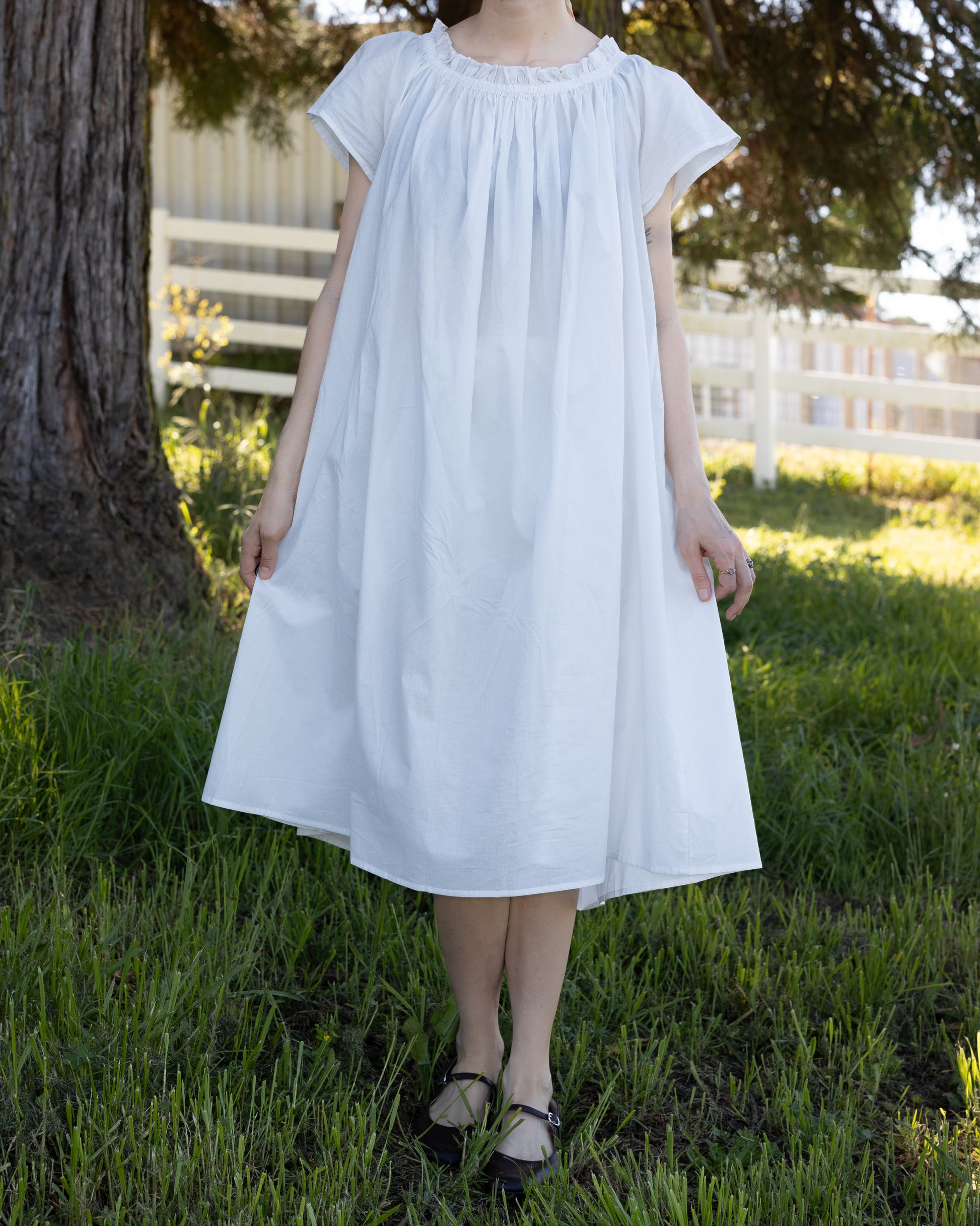 Cotton Flutter Sleeve Chemise 2X
