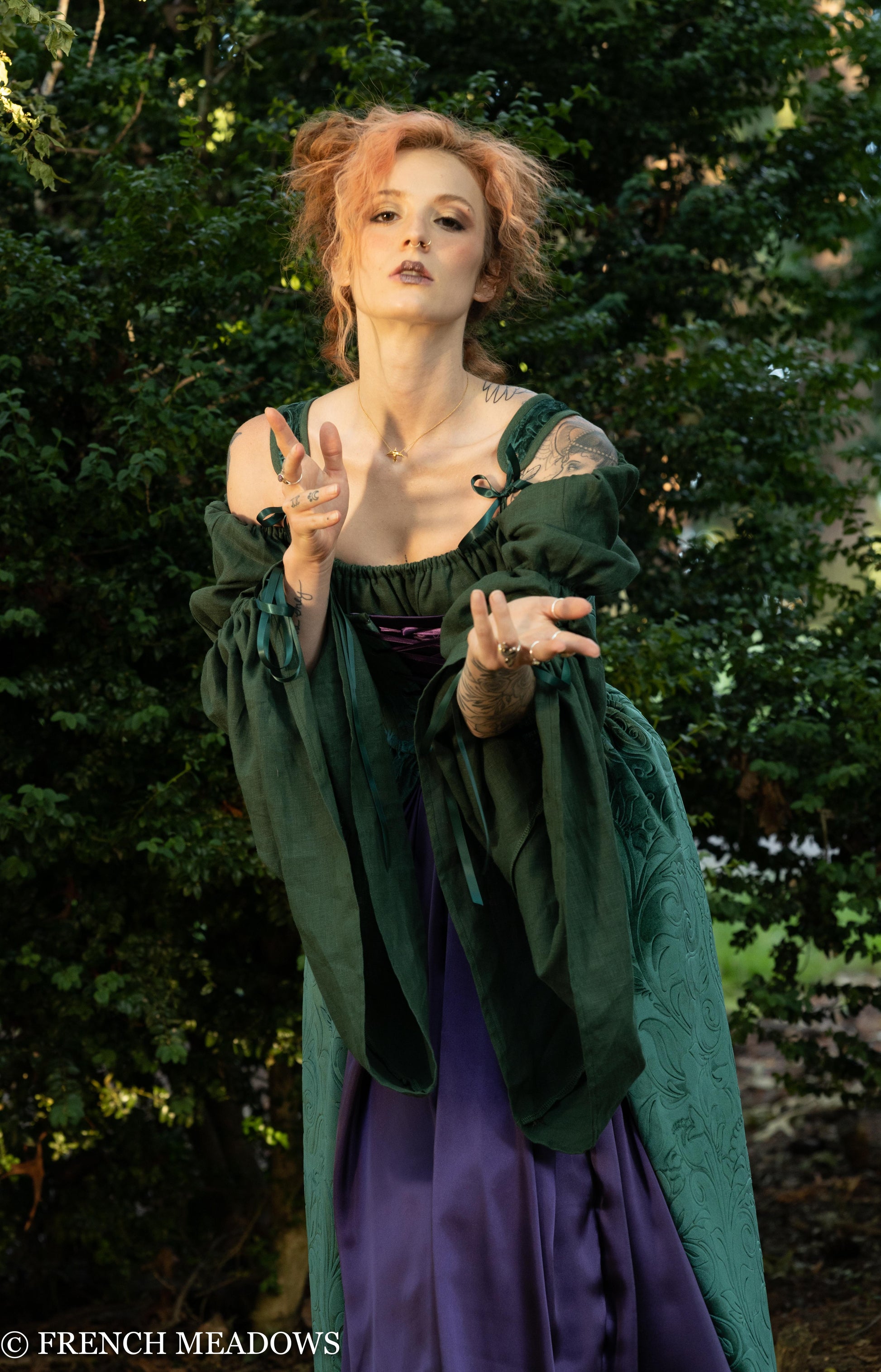 witch corset dress Renaissance Dress in Athens | Greek Goddess Good Witch Corset Gown